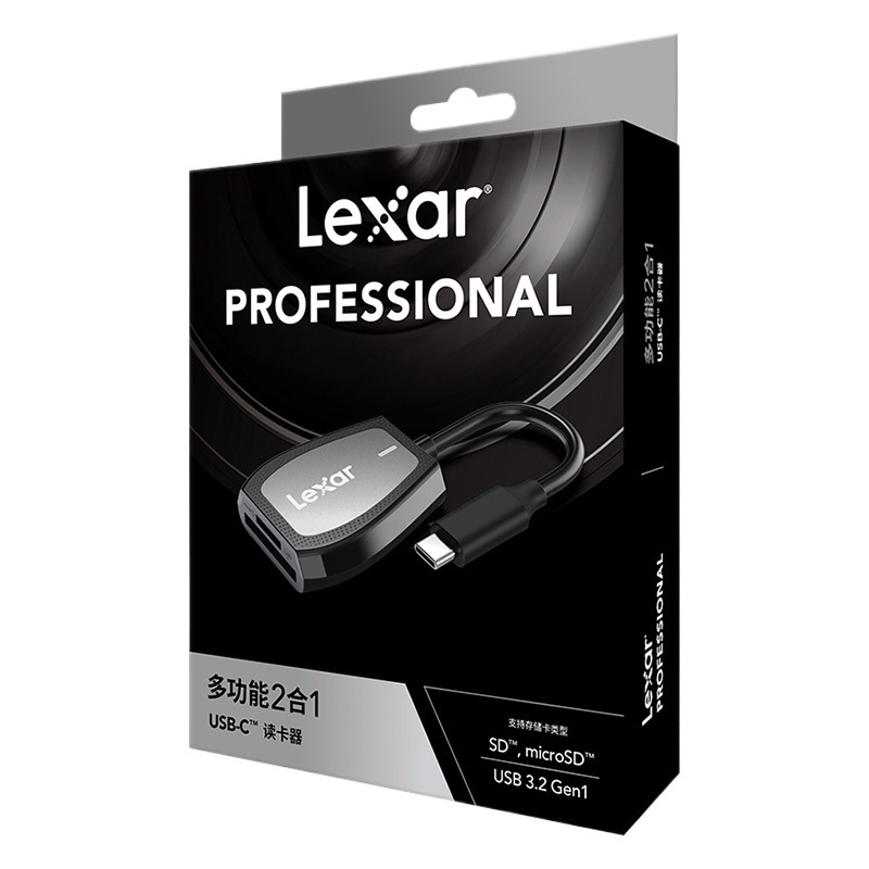 Lexar USB3.2 UHS-II camera SD/ mobile phone TF Card 2-in-1 Type-c interface high-speed card reader Item Picture