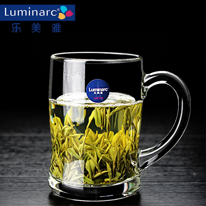 Lemeiya glass cups, household water cups, high-temperature resistant tea cups, tempered microwave milk cups with handles, breakfast drinking cups Application Scenario