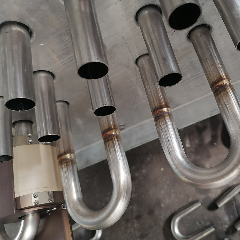 Stainless steel heat exchanger U-tube welding machine, collection pipe condenser pipe welding equipment, American Welding MWH-21A Application Scenario