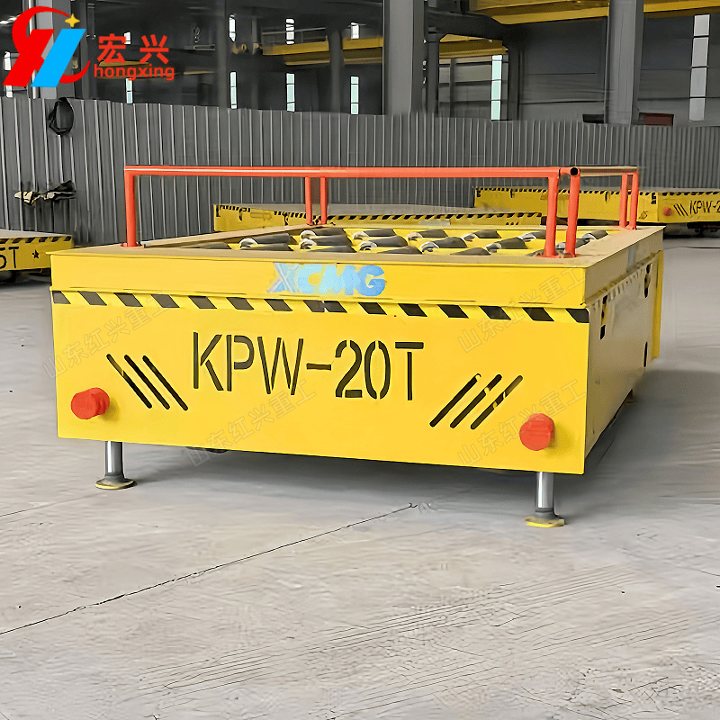 Flatbed electric flat car, four-wheel handling car, trackless electric floor flat car, industrial track floor flat car, 20 tons, 30 tons details Picture