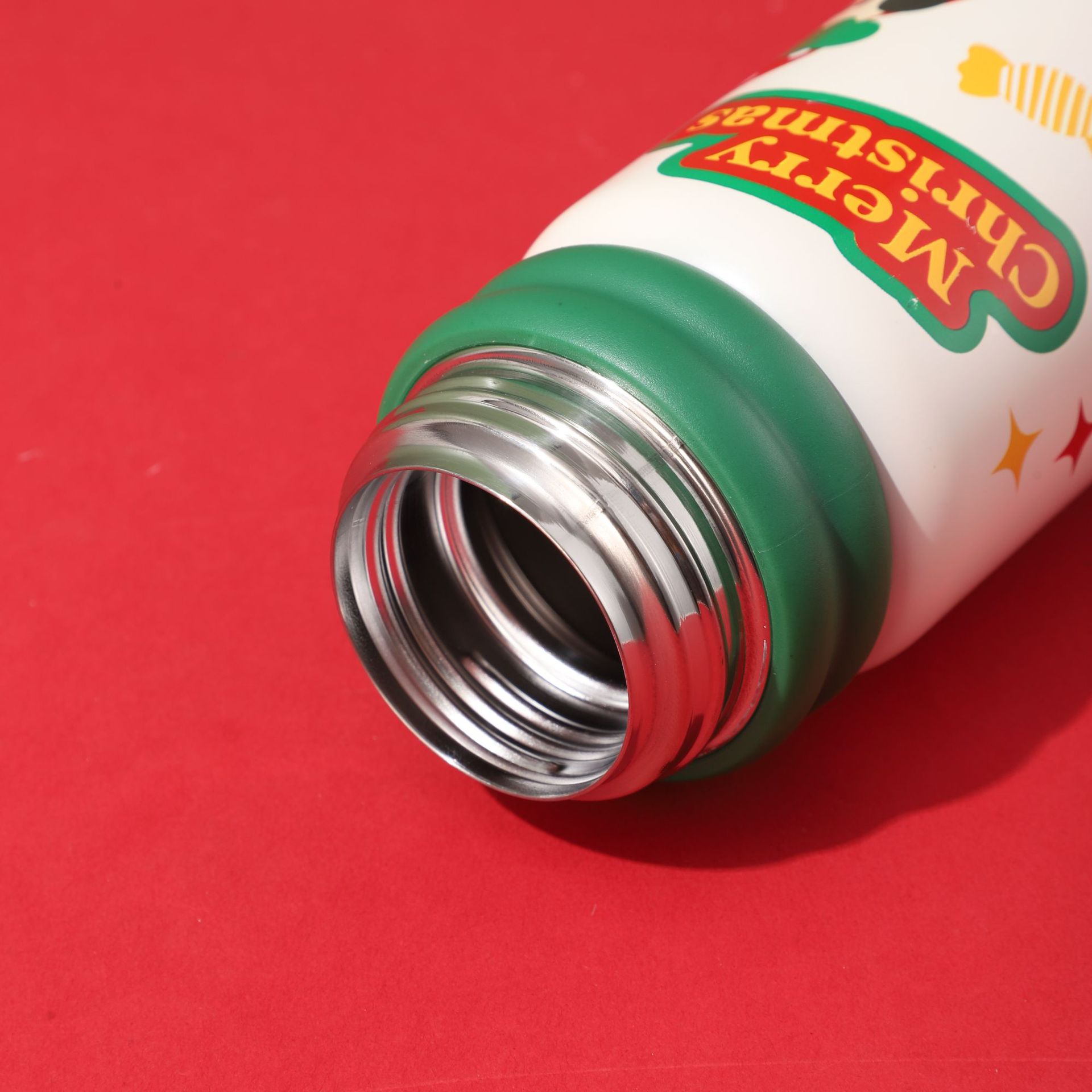 New food-grade 316 stainless steel bullet-shaped insulated cup, festive Christmas series cartoon cute children's water cup Specification drawing
