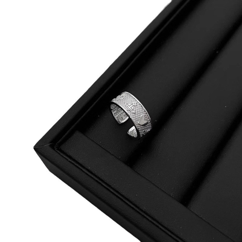The ring, moon drop glaze, light luxury, ins, cold style, niche design, high-end, open ring, adjustable ring trend Item Picture