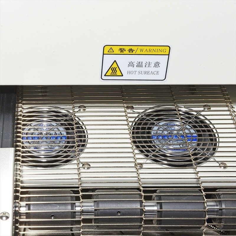 Direct-sale eight-zone reflow soldering machine, large lead-free double-track microcomputer-controlled reflow soldering full hot air circulation equipment details Picture