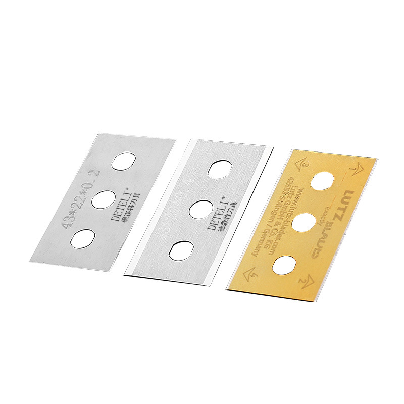 Wholesale of original German LUTZ tungsten steel ceramic film tape three-hole blade non-woven fabric copper and aluminum foil slitting knives Item Picture