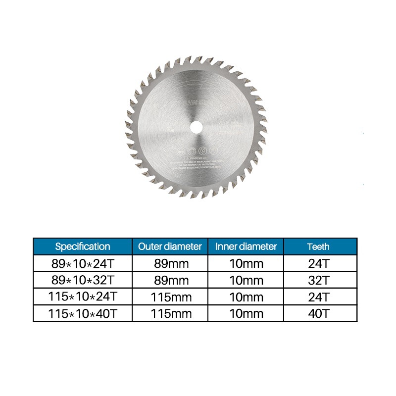 Wholesale of new cross-border hard alloy circular saw blades, TCT saw blades, wood cutting discs, 85/115mm alloy saw blades details Picture