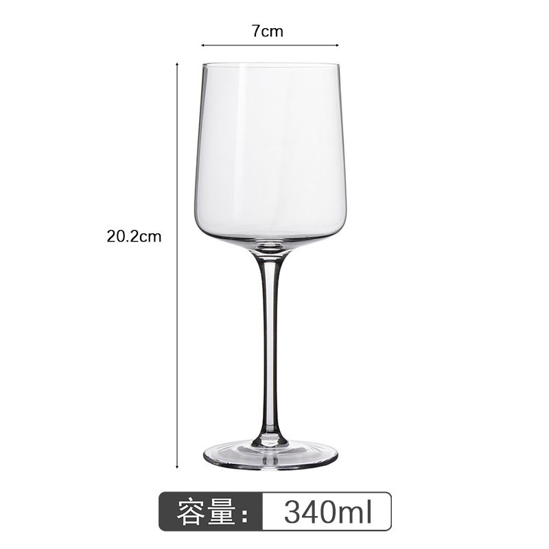 Wholesale of creative straight red wine glasses, glass beer glasses, highball glasses, champagne glasses and personalized sparkling juice glasses Item Picture
