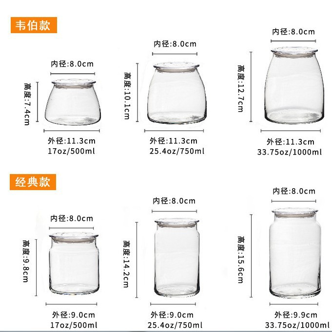 Wholesale Libbey glass sealed jars, dried fruit storage jars, tea jars, lemon and honey glass storage jars Application Scenario