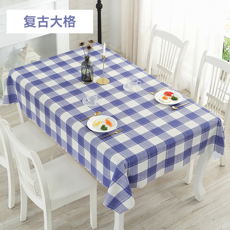 Waterproof, oil-proof and no-wash PVC tablecloth Item Picture