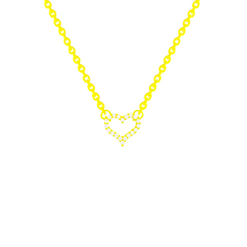 Temperament and heart titanium steel necklace, light luxury and niche design sense collarbone chain, 2024 new style bestseller necklace accessory wholesale Item Picture