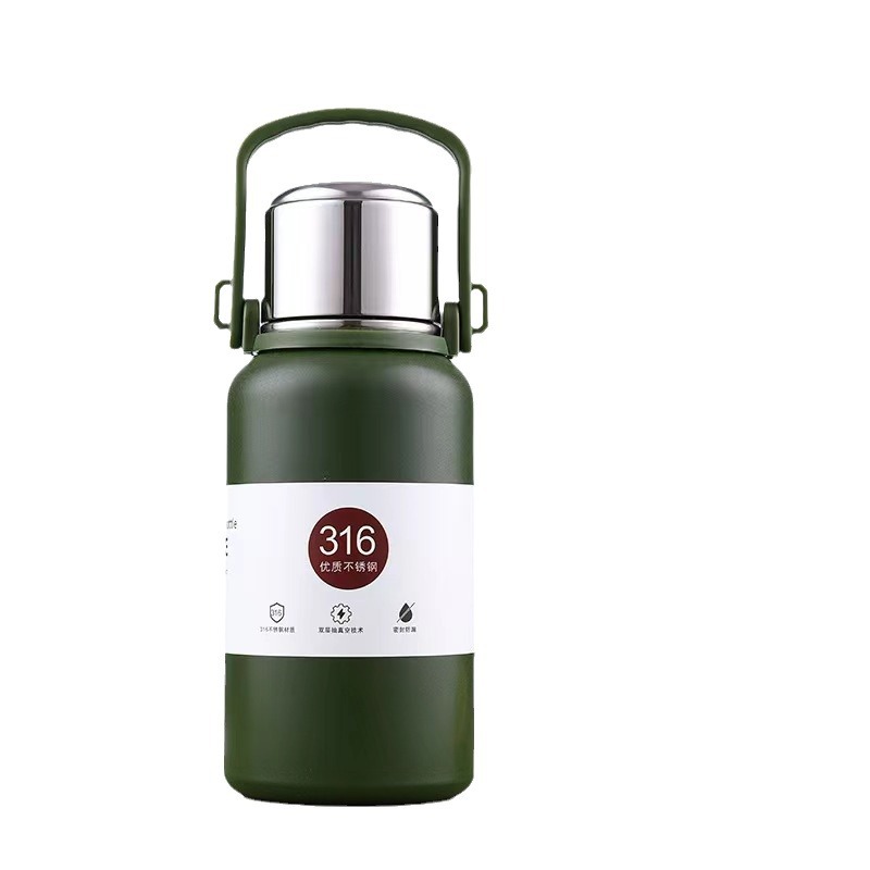 Wholesale of high-appearation-level 316 stainless steel insulated cups, large-capacity tea cups, men's and women's outdoor sports insulated water bottles Item Picture