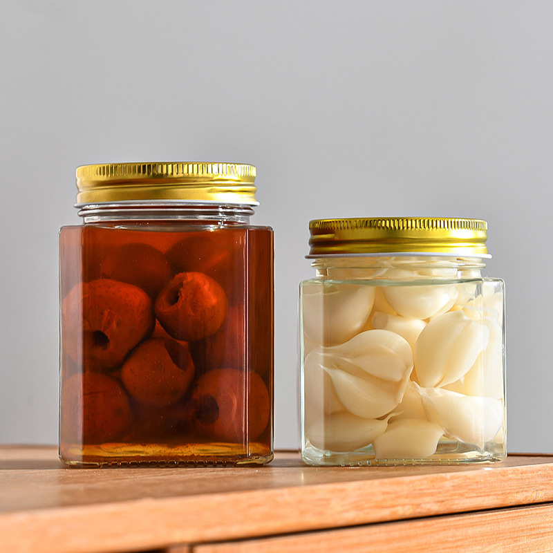 Amazon salad dressing bottles, octagonal Mason glass bottles, tinplate LIDS, sealed cans, canned bottles, honey bottles wholesale Application Scenario