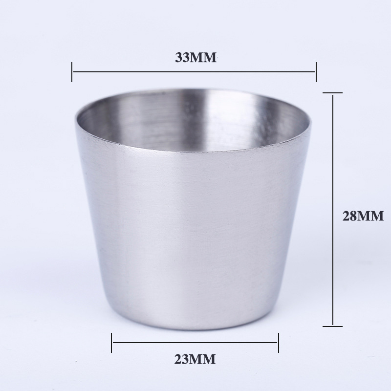 Stainless steel wine glasses, beer glasses, portable mini cups, stainless steel mouth cups, slender and long cups that can be engraved, 33x23x2 full figure