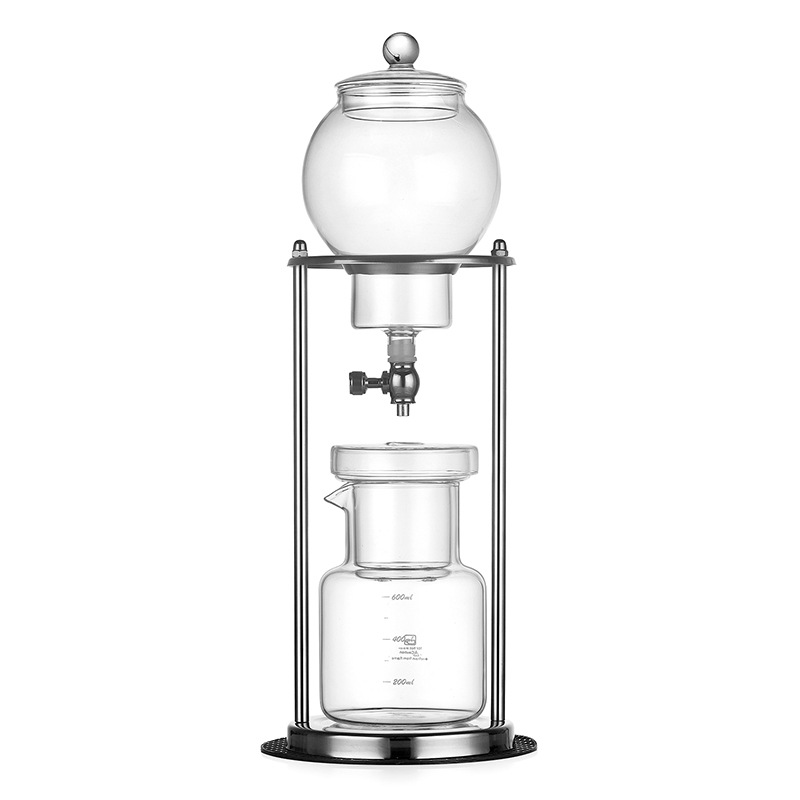 Ice drip coffee pot, drip filter cold brew coffee pot set, hand-brewed ice coffee ware, glass ice drip pot Item Picture