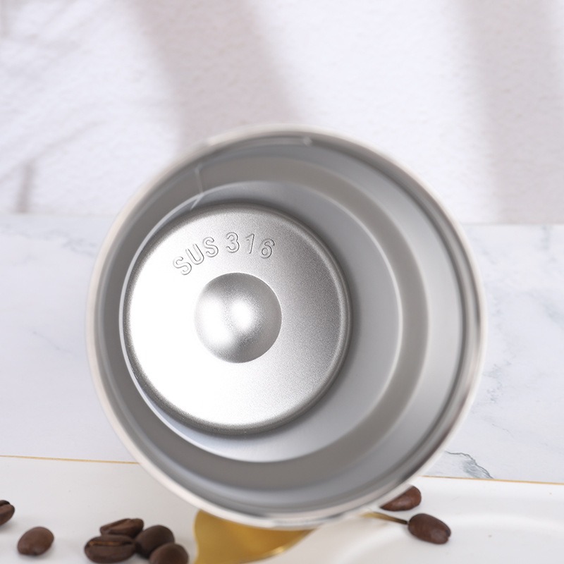 Smart 316 stainless steel coffee cup, portable, high appearance level, simple insulated cup for men and women, souvenir, car portable cup Specification drawing