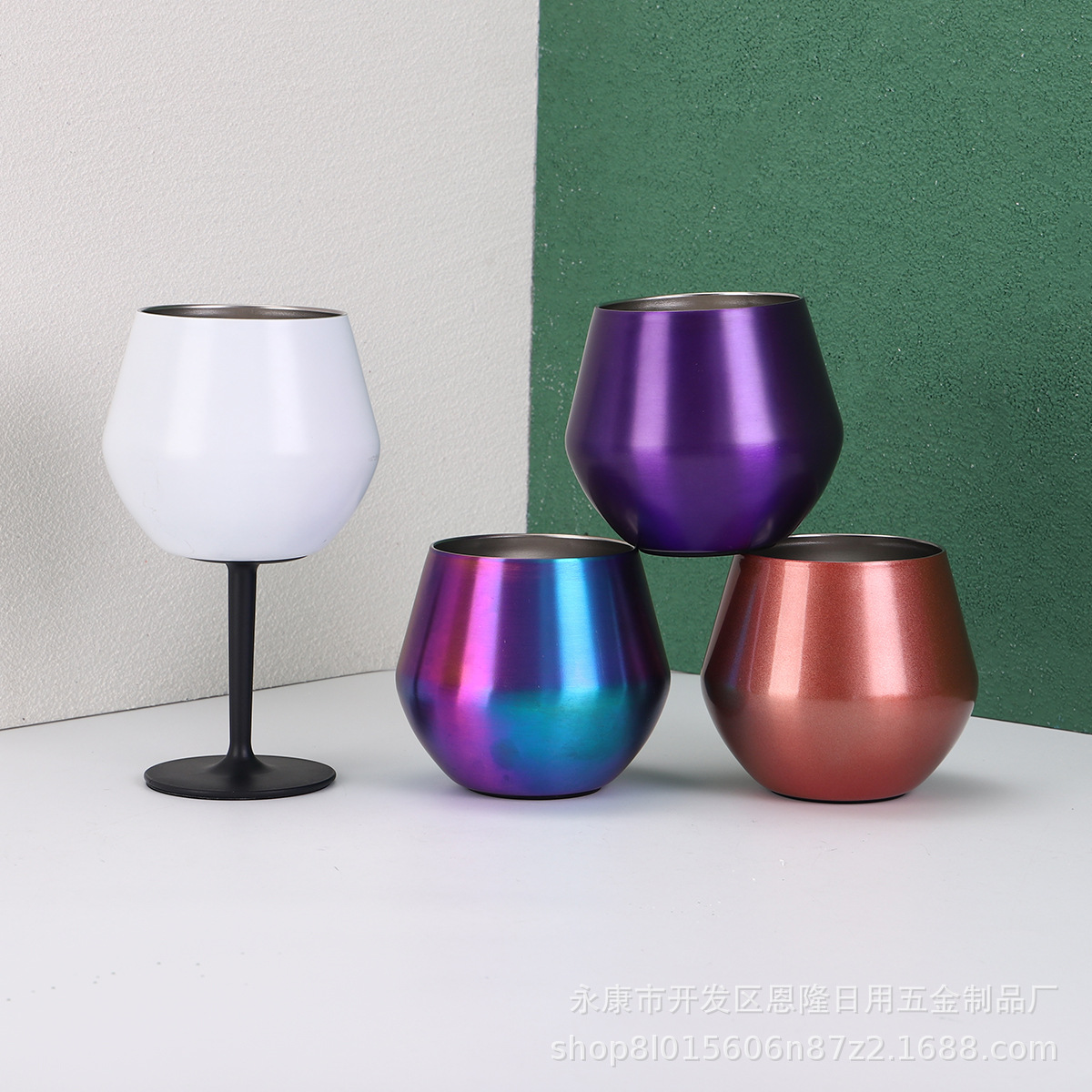 2025 best-selling high-end red wine glass, detachable stand, portable and convenient tall glass, 304 stainless steel coffee cup Application Scenario