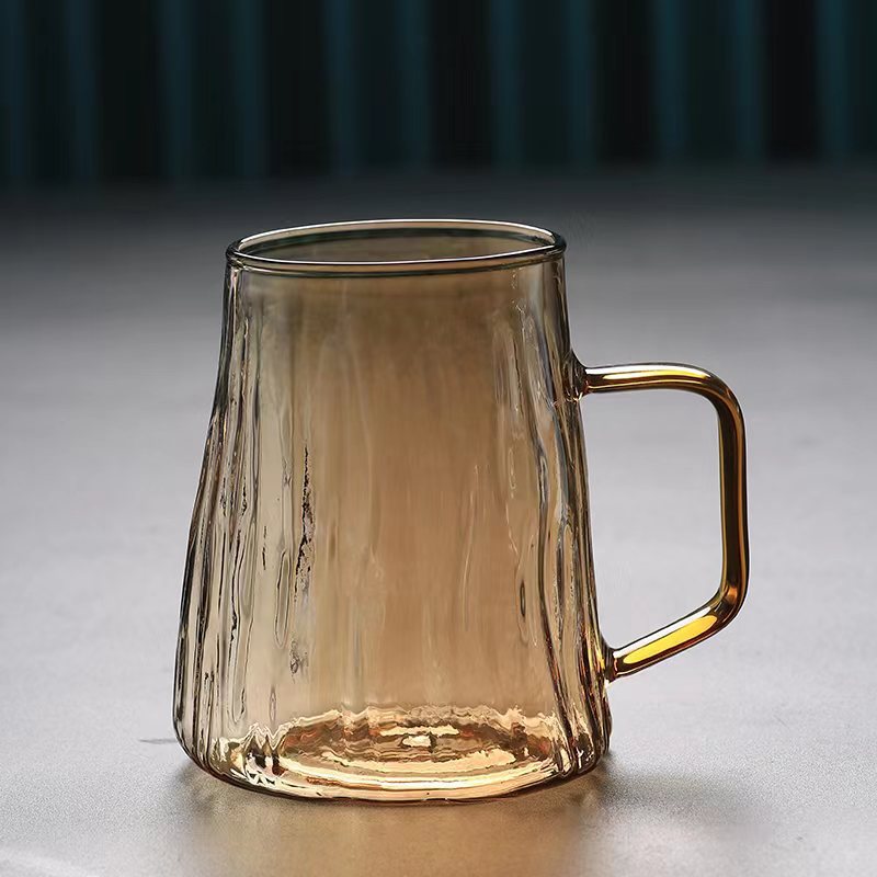 Nordic glacier patterned glass kettle, large-capacity refrigerator water cooler, hammer-patterned cold boiled water cooler cup set Specification drawing