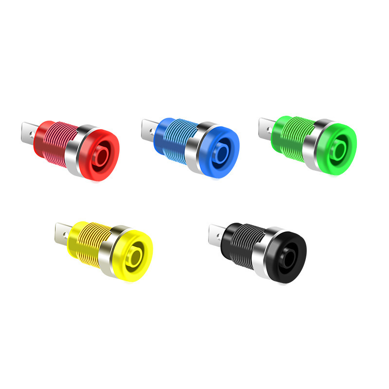 Nylon high-voltage safety type 4mm panel banana socket hole 4.8mm terminal multimeter socket Item Picture