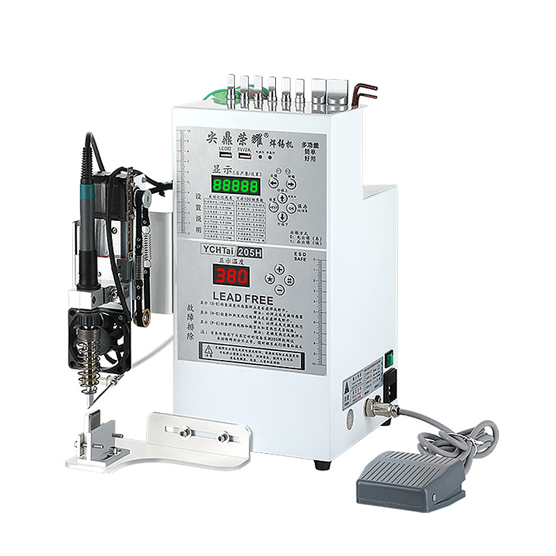 Jianding 150W semi-automatic multi-functional soldering machine, aviation plug switch, light strip, circuit board, light bead, foot pedal type Item Picture