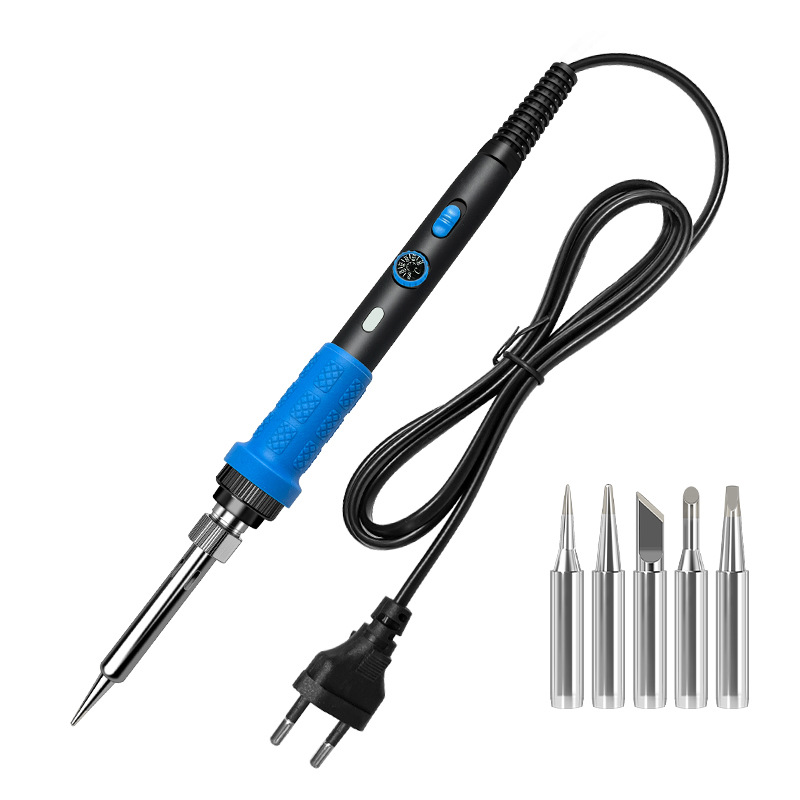 New 60W internal heating rotary temperature-adjustable soldering iron 909B with indicator light soldering iron set, a household soldering tool undefined