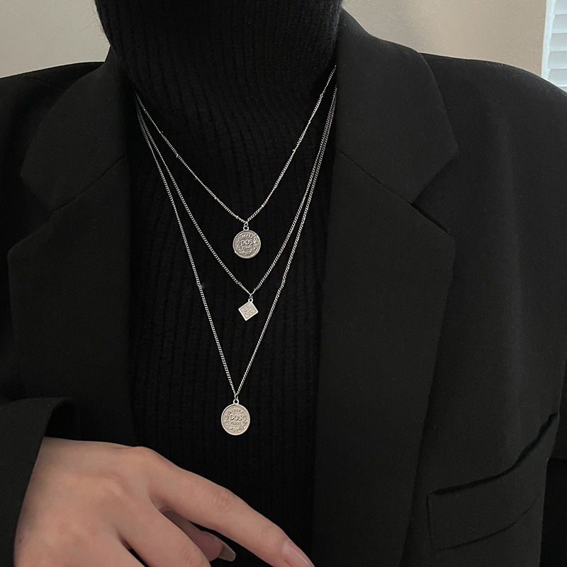 Hip-hop Spice Girl necklace, new Instagram-style long sweater chain for autumn and winter, new Chinese-style sweatshirt chain wholesale Specification drawing