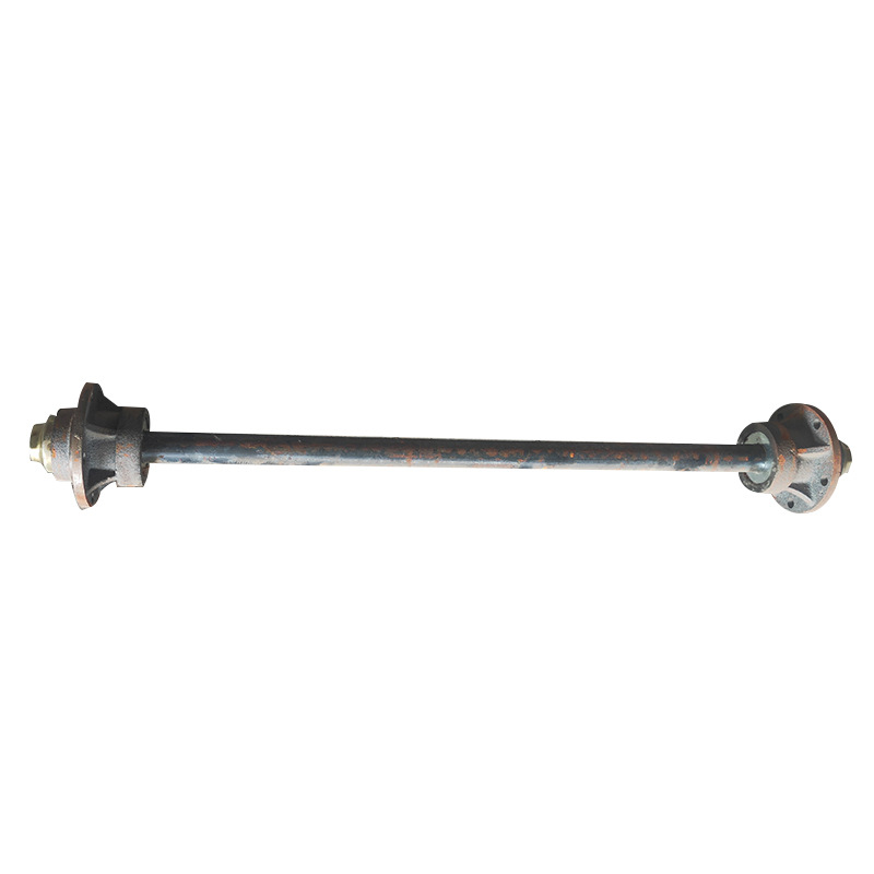 The 42 through axle with two shaft heads is matched with 6207/6208 bearing trailer, tractor, flatbed cart, push cart shaft heads and axles Item Picture