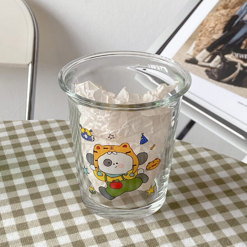 Boli Mei designer tiger-head puppy glass Cup, cold brew cup, breakfast cup wholesale milk Coffee cup Application Scenario