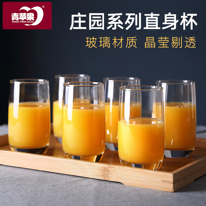 Wholesale of heat-resistant glass cups, juice cups, beer mugs, tea brewing cups, creative water cups and whisky glasses from Green Apple Manor Application Scenario