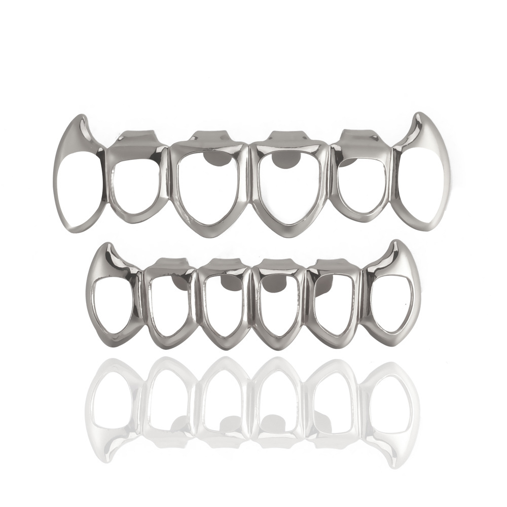 The manufacturer supplies 6-hole sharp teeth, hip-hop teeth, HIPHOP glossy braces, hip-hop accessories, Halloween makeup sessions Specification drawing