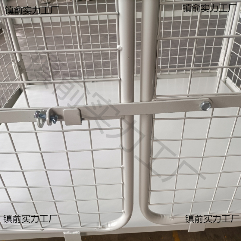LP mobile logistics trolley, folding storage cage trolley, turnover and handling, universal express storage with wheels, durable and foldable Specification drawing