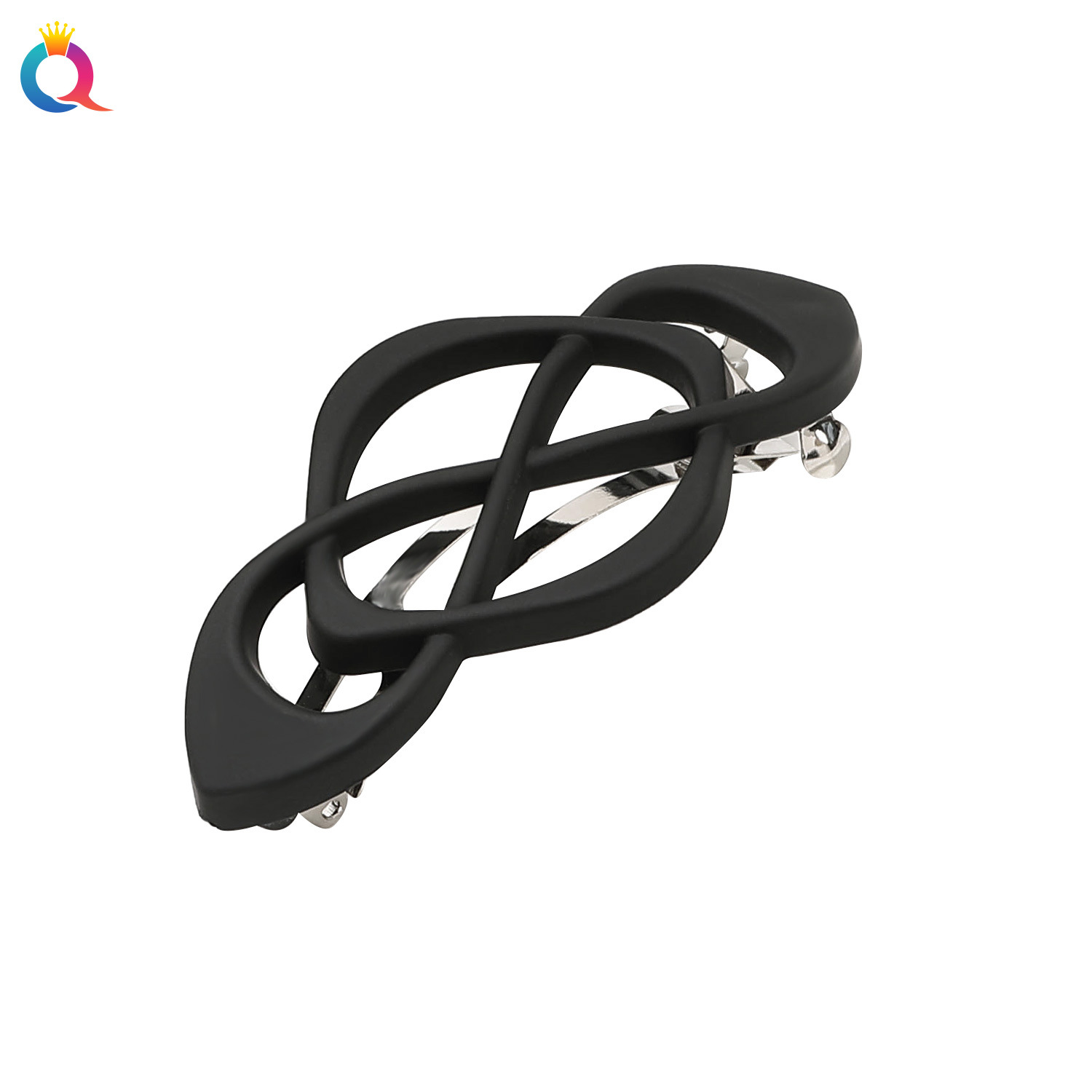 Qiyue Cross-border Hairpin, Cross ponytail, semi-tied hair spring clip, high-end hair clamp, hair accessory wholesale Item Picture