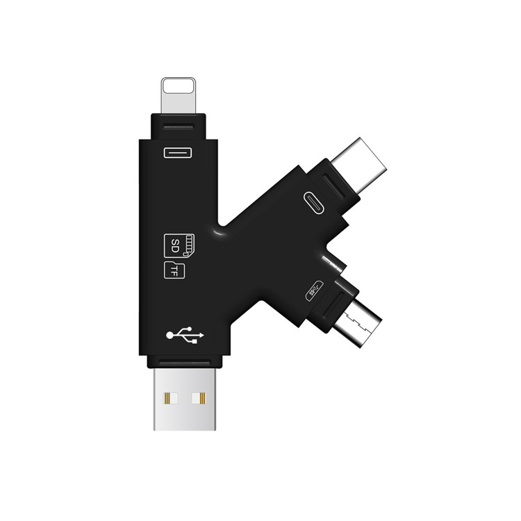 Cross-border camera card reader Android Type-C to TF SD Mobile phone card reader compatible with Apple iPhone15 full figure