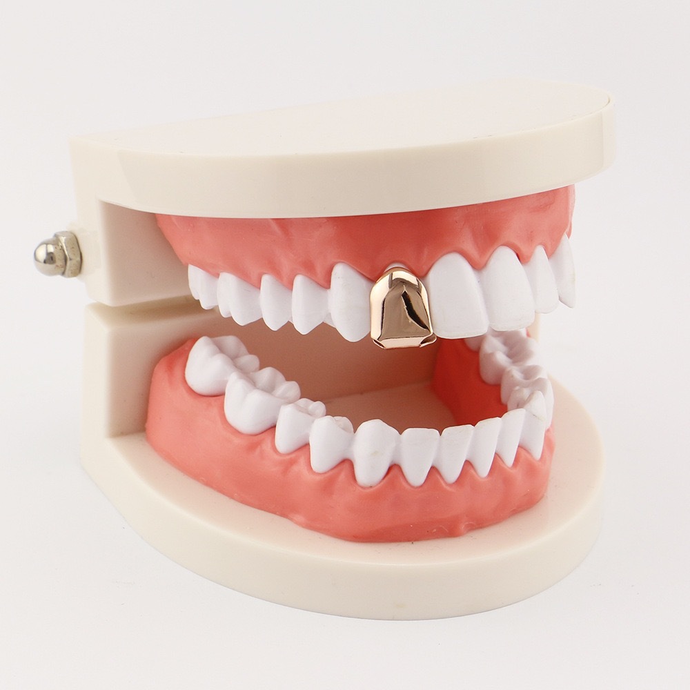 temu's cross-border best-selling European and American hip-hop bestseller, teethgrillz hip-hop single teeth gold-plated full figure