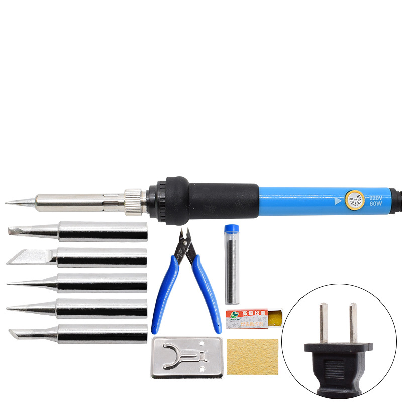 Cross-border 60w direct insertion constant-temperature soldering iron, beautiful 110V European standard 220V soldering iron set, soldering tool undefined