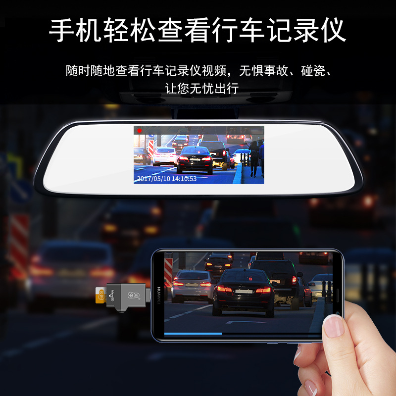 The Chuanyu C356 high-speed USB3.0 TYPE-C interface OTG card reader for mobile phones and tablets supports 2T TF cards Application Scenario