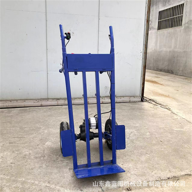 Supply two-wheeled hand-pushed 48V electric chicken carts and electric-assisted trolleys for manure climbing in livestock farms Application Scenario