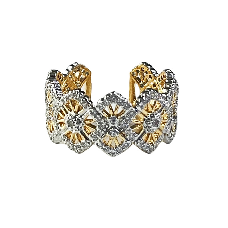 A medieval, niche court-style open ring for women, exuding a sense of light luxury and sophistication. It is versatile, exquisitely hollowed-out lace, and a sophisticated index finger ring Item Picture