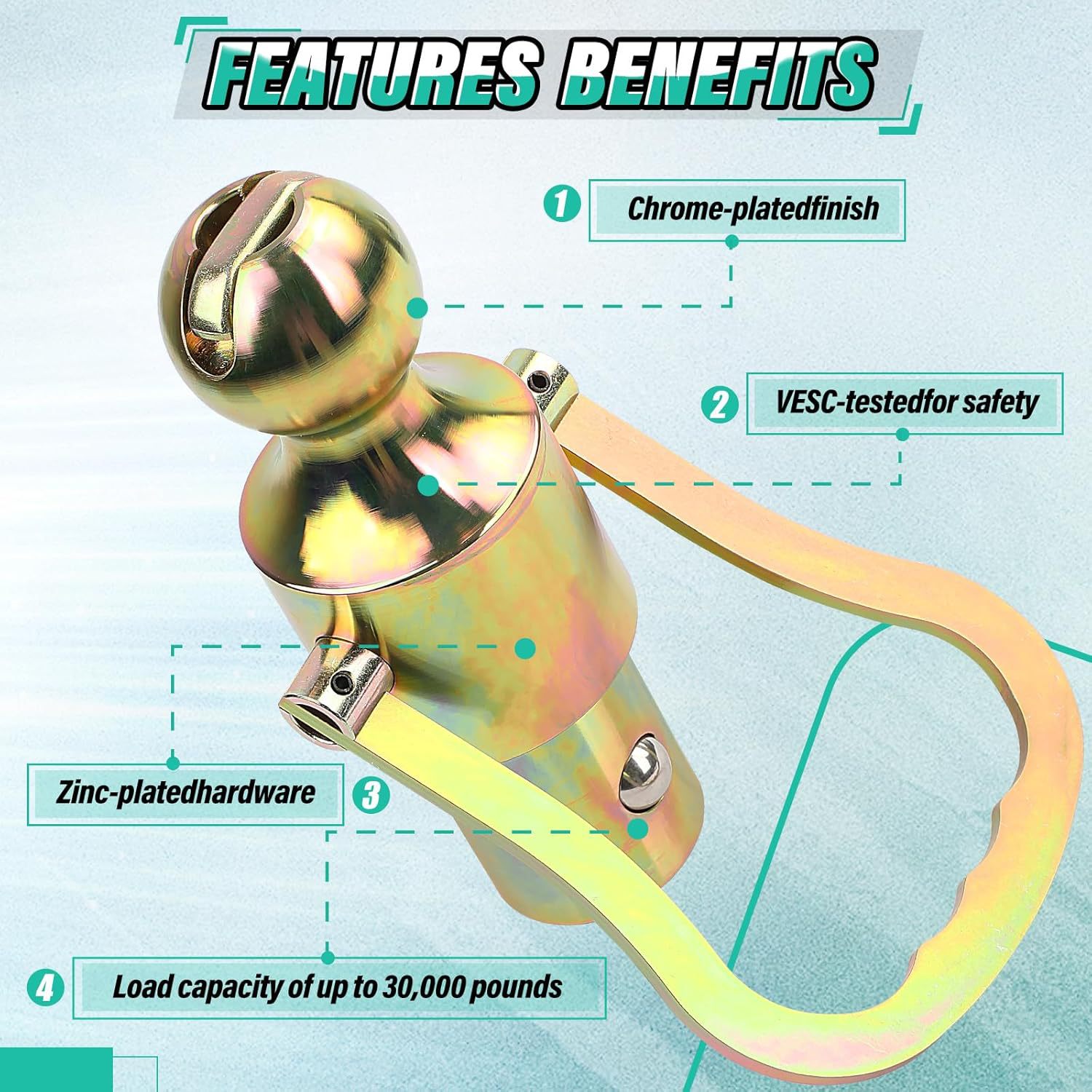 The GNXA2062 disc system gooseneck hook kit is suitable for Dodge Ram trucks with anchor chain kits Application Scenario