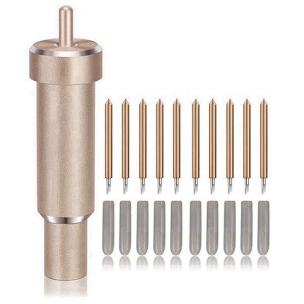 Roland engraving knife, golden Roland knife seat, universal cutting self-adhesive engraving blade, deep cutting knife seat full figure