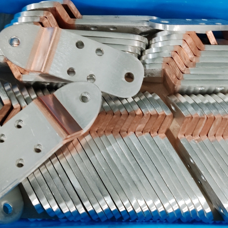 Power copper foil silver-plated copper bar copper bar flexible connection and nickel sheet Busbar high molecular diffusion welding equipment Specification drawing
