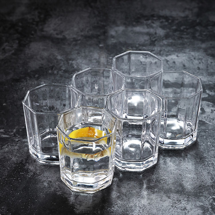 Wholesale of creative glass cup sets, household transparent cups, restaurant water cups, KTV beer mugs, tea cups and mouthwash cups Specification drawing