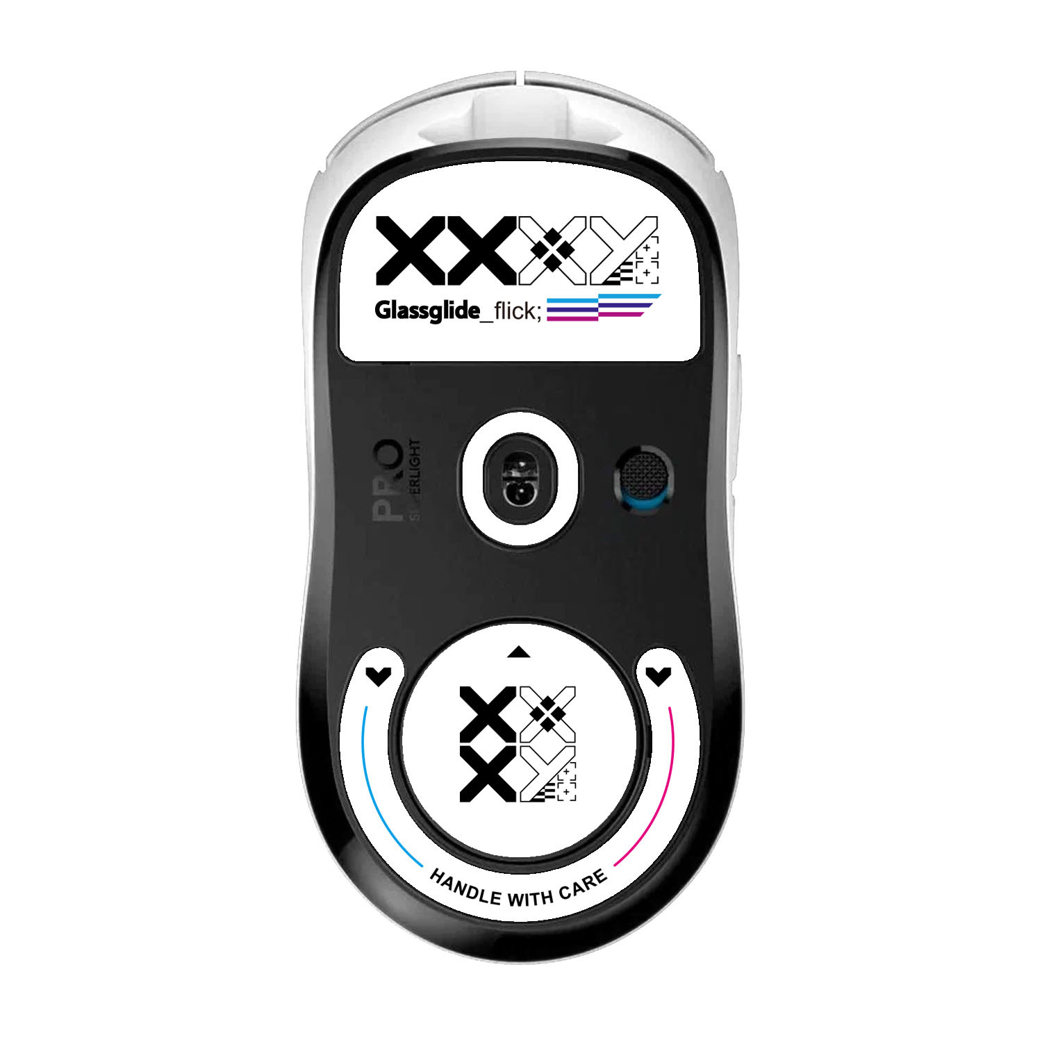 Logitech's tempered glass foot pads for gpw II mice are wear-resistant and can be customized according to your provided drawings Item Picture