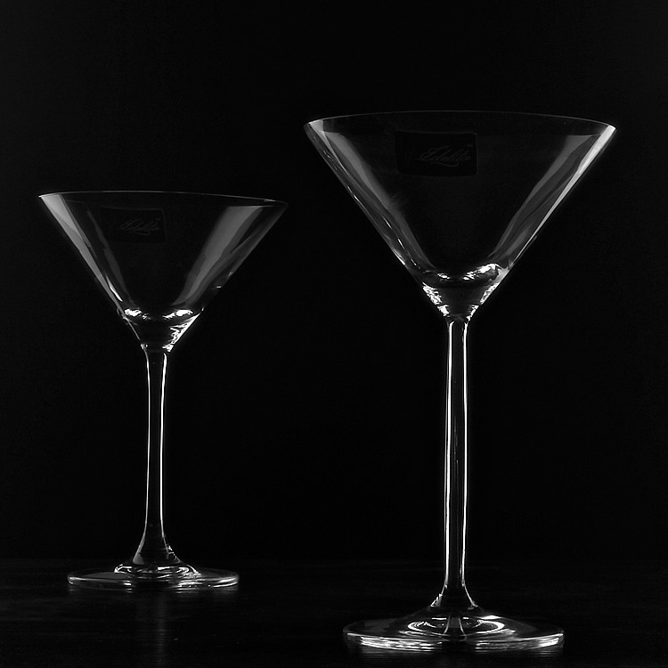 Crystal glass cocktail glasses, margarita wine glasses, sparkling wine glasses, Etrita Martini wine glasses Specification drawing