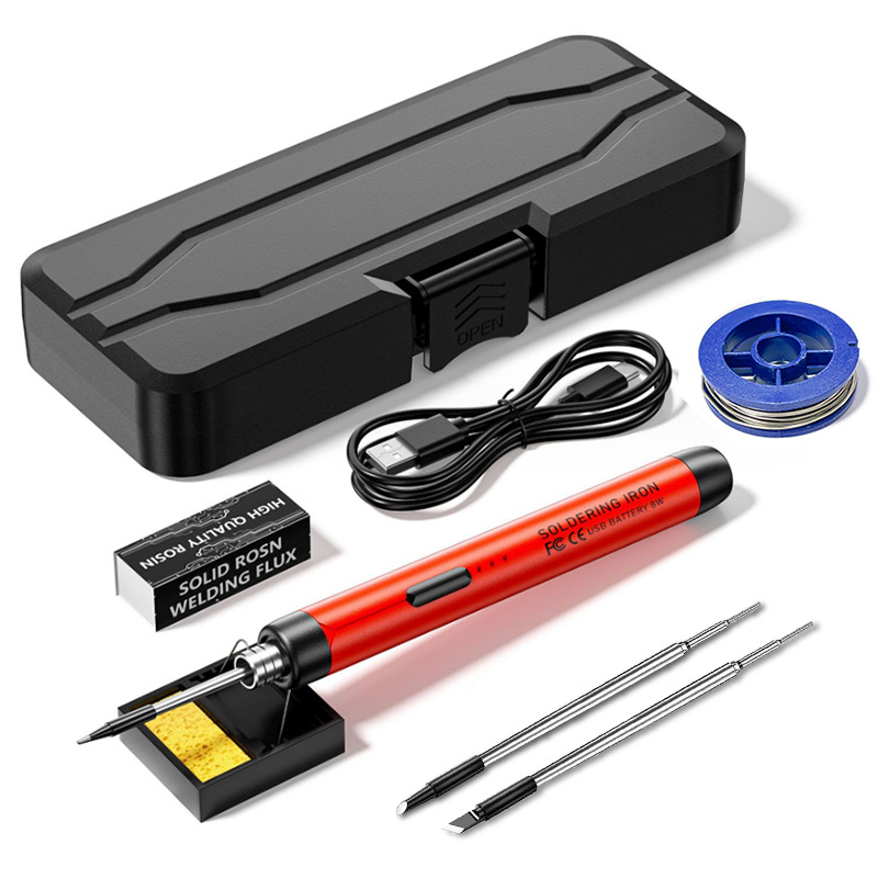 USB portable charging 5V8W soldering iron, mini household 800 mah lithium battery soldering iron set for soldering and repair Application Scenario