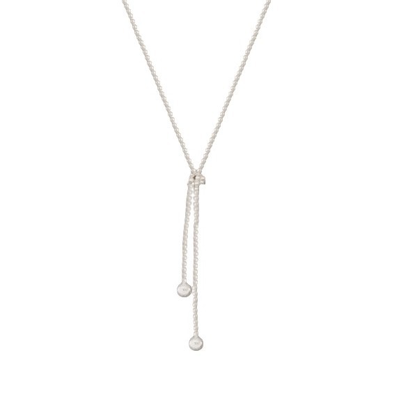 French retro pearl long stackable necklace for women, gentle and unique, versatile neck chain and sweater chain Item Picture