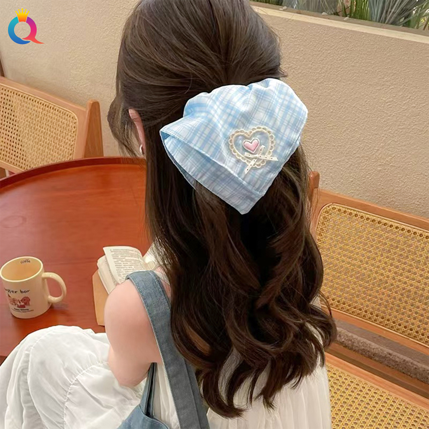 Wholesale of Qiyue's new, niche, elegant and high-end hair ties, Korean-style oversized hairpin and large intestine hair ties details Picture