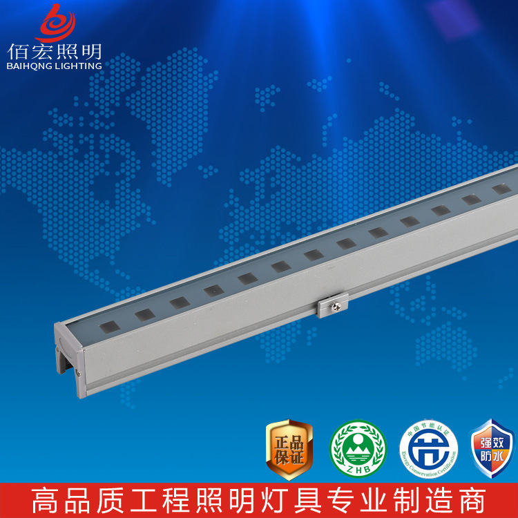 LED strip lights, outdoor waterproof contour lights, 10W, 12W, 15W bridge guardrail protection lights, seven-color lighting landscape lights Specification drawing