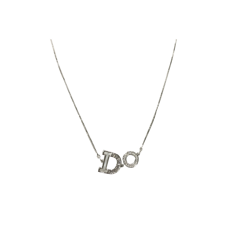 Light luxury commuting ~ Letter necklace, light luxury and niche design sense, collarbone chain, women's accessory, 2023 new style Item Picture