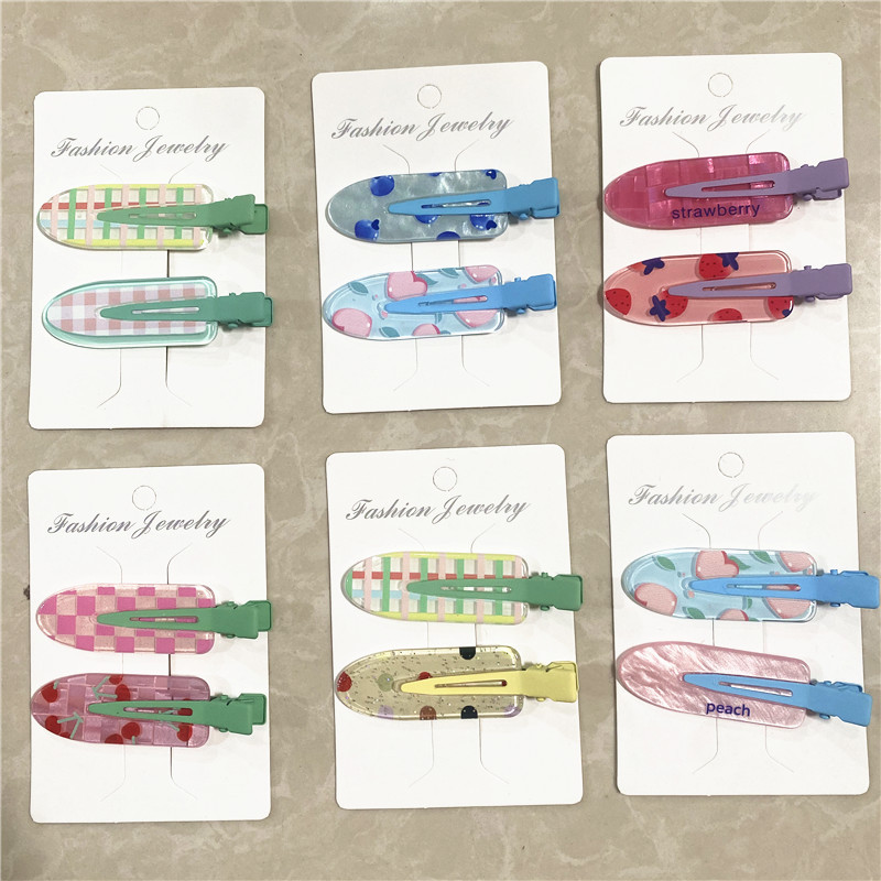 Sweet and cute hairpin without a trace, Korean style forehead side clip, high-end style ins loose hair accessory, hair accessory, hairpin holder details Picture