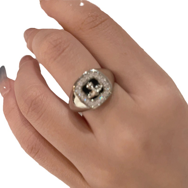 The European and American cool and fashionable Saturn open ring is a high-end and versatile, light luxury and niche design for women Item Picture