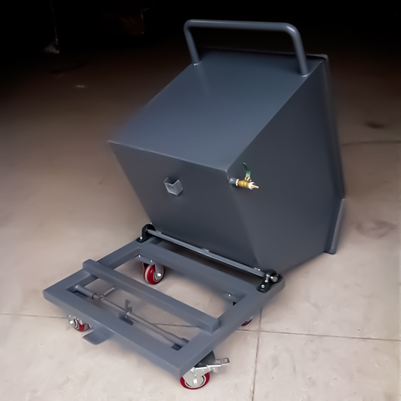 Chip collection vehicle, industrial iron chip collection vehicle, dump hand-pushed machining center, aluminum chip waste vehicle Specification drawing